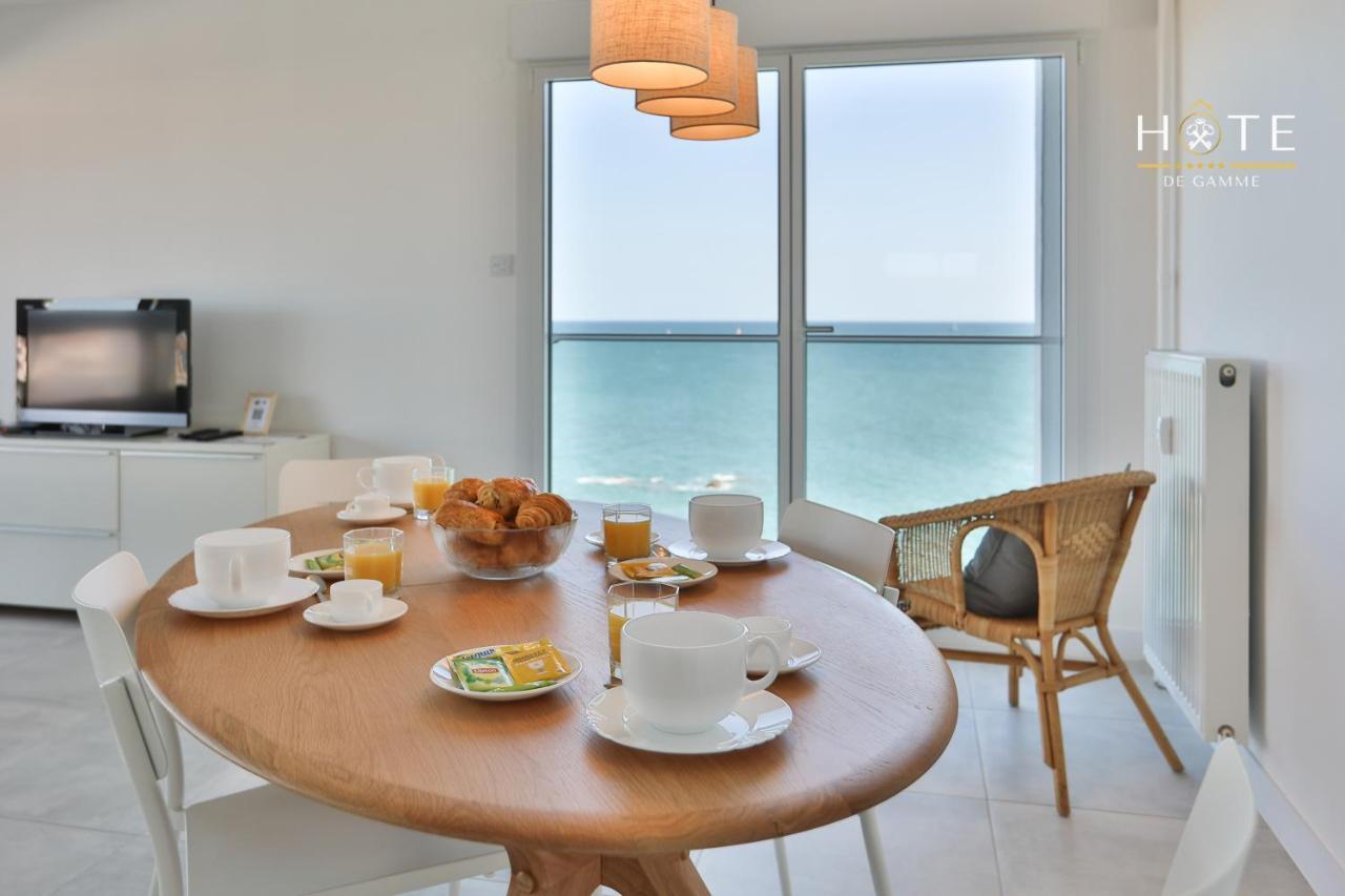 Appartement De Caractere, Superbe Vue Mer 280° La Chaume Buitenkant foto