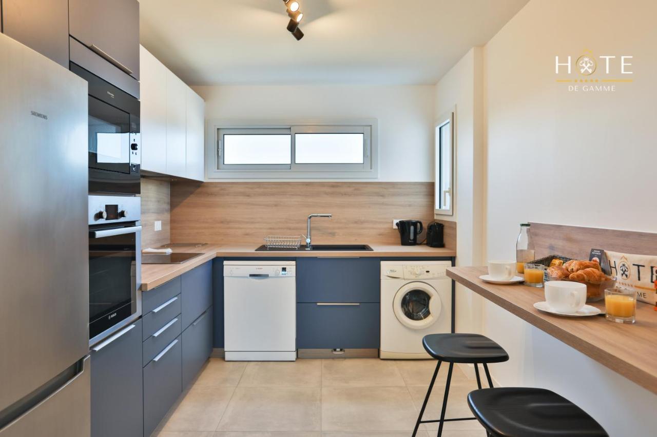 Appartement De Caractere, Superbe Vue Mer 280° La Chaume Buitenkant foto