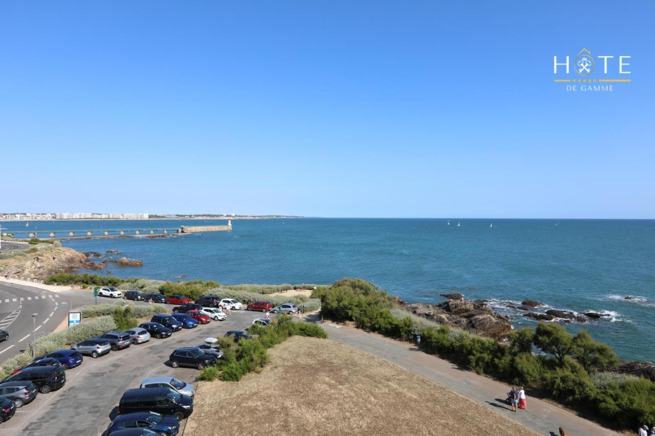 Appartement De Caractere, Superbe Vue Mer 280° La Chaume Buitenkant foto